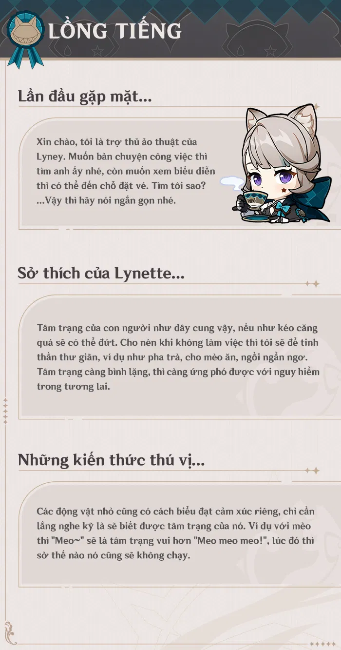 Lynette, Bóng Hình Trang Nhã