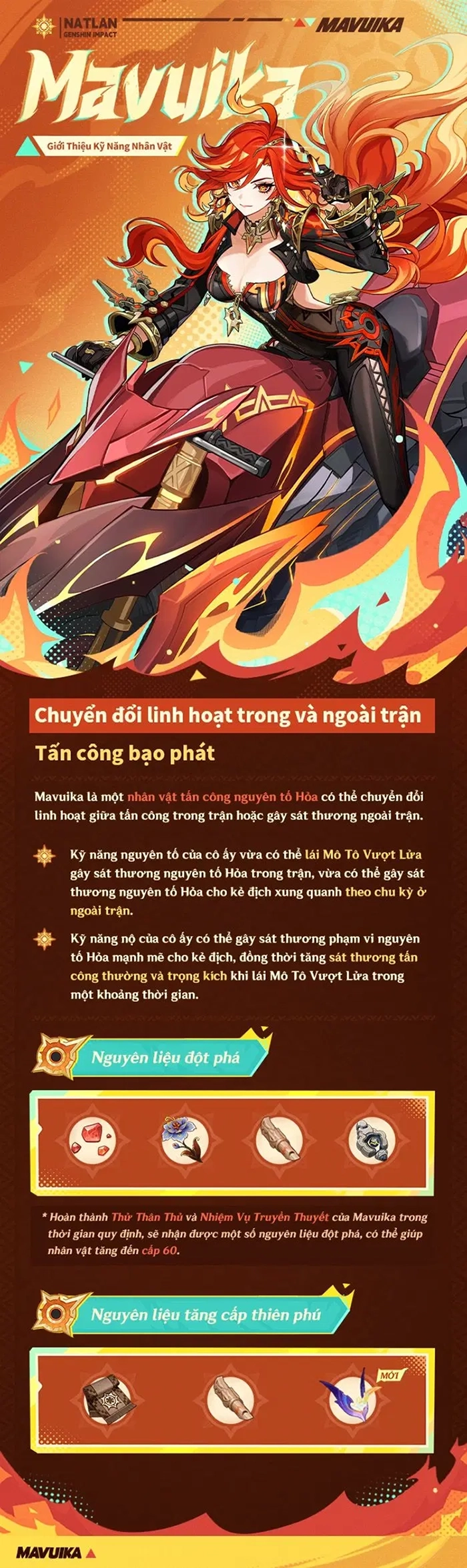 Tổng quan về kỹ năng của Mavuika