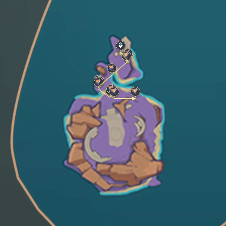 Vị trí thu thập Lá Rạn Vân Đá trong Genshin Impact