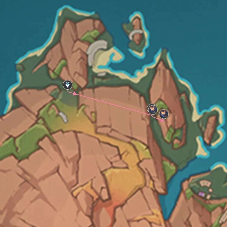 Vị trí thu thập Lá Rạn Vân Đá trong Genshin Impact