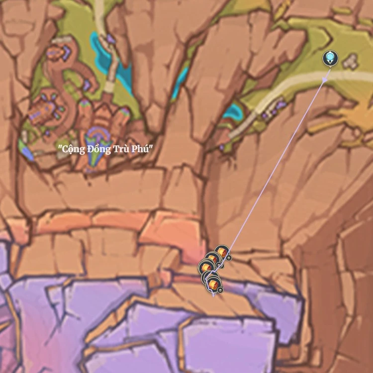 Vị trí thu thập Lưu Lân Thạch trong Genshin Impact