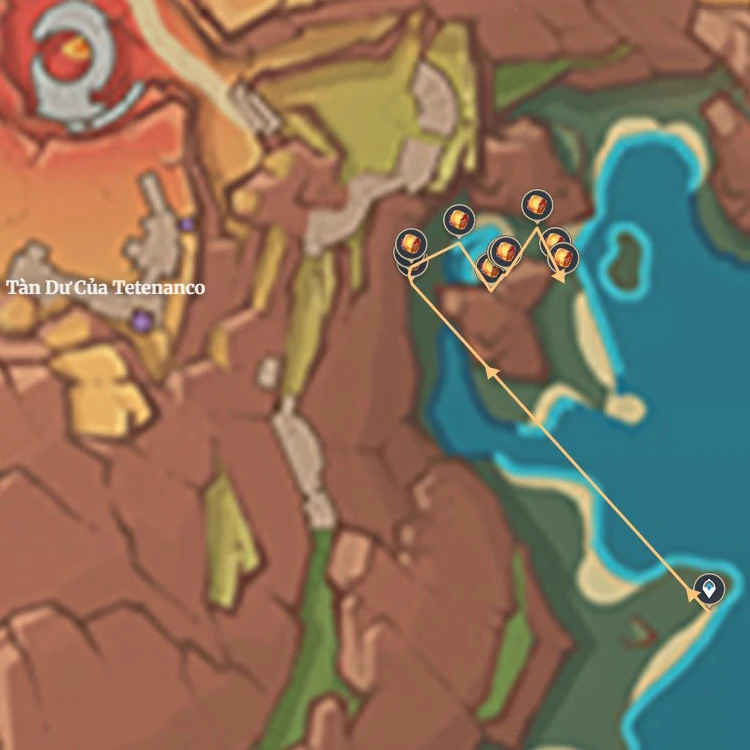 Vị trí thu thập Lưu Lân Thạch trong Genshin Impact