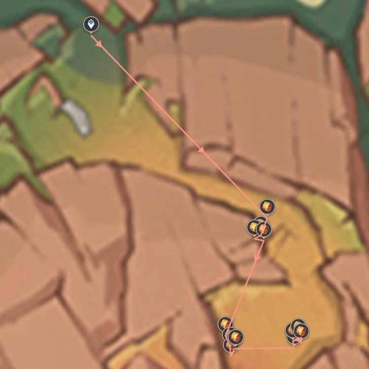 Vị trí thu thập Lưu Lân Thạch trong Genshin Impact