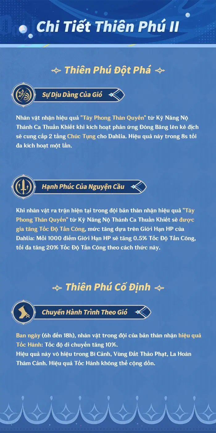 Tổng quan về kỹ năng của Dahlia