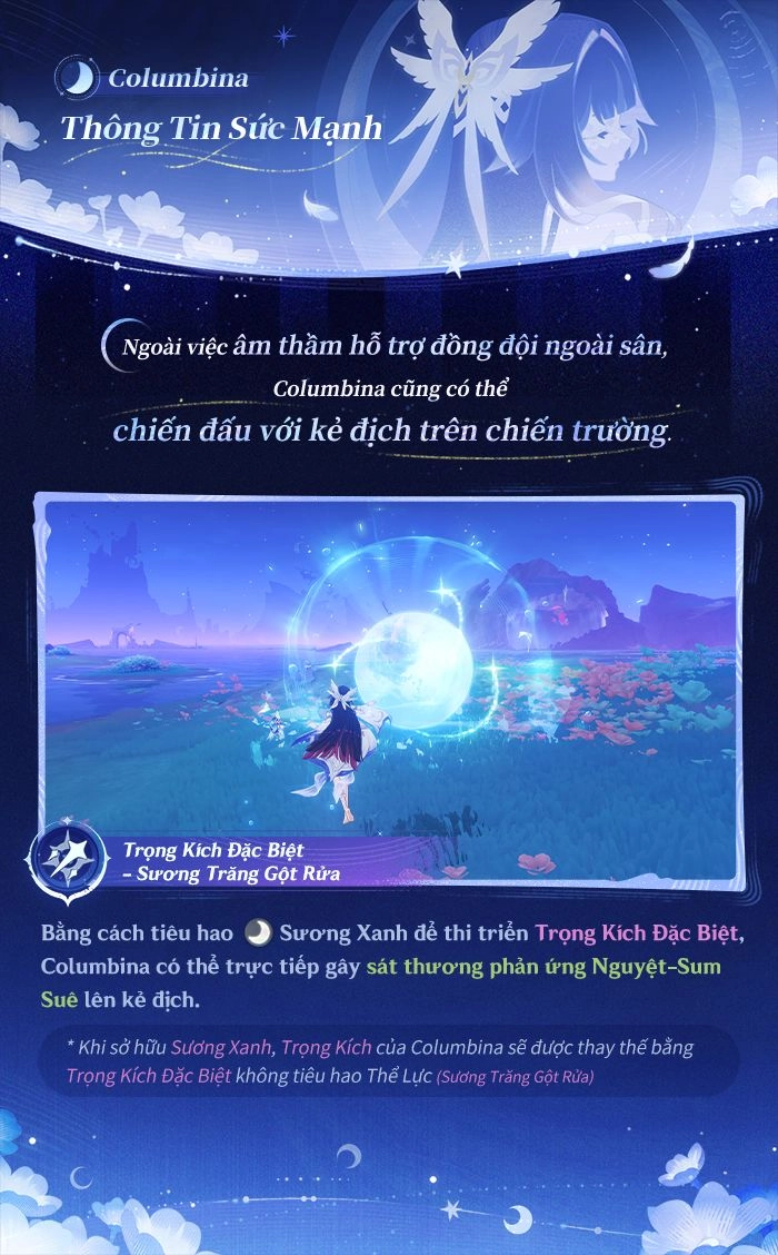 Tổng quan về kỹ năng của Columbina